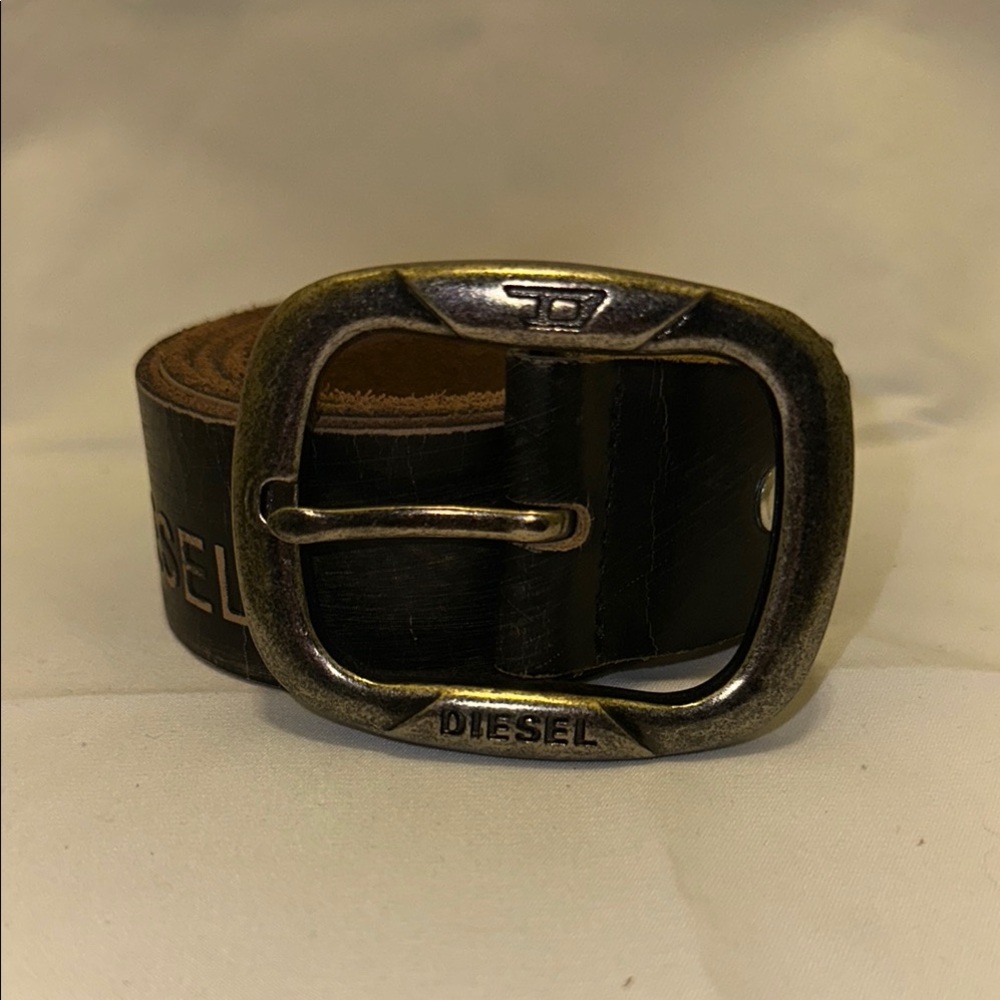 Diesel Brown Leather Belt